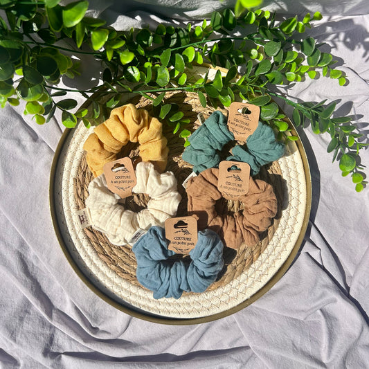 Chouchou en gaze de coton