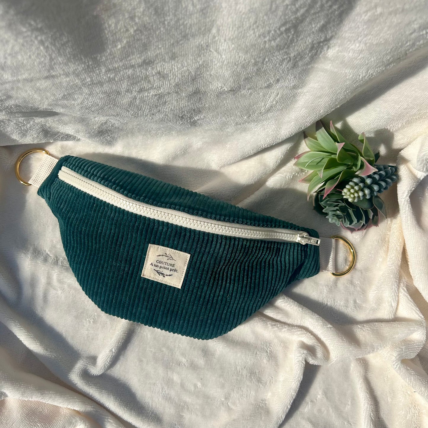 Banane velours vert sapin