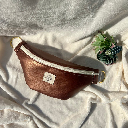 Banane similicuir cuivre