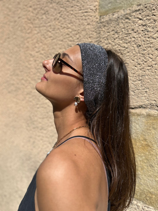 Bandeau noir brillant