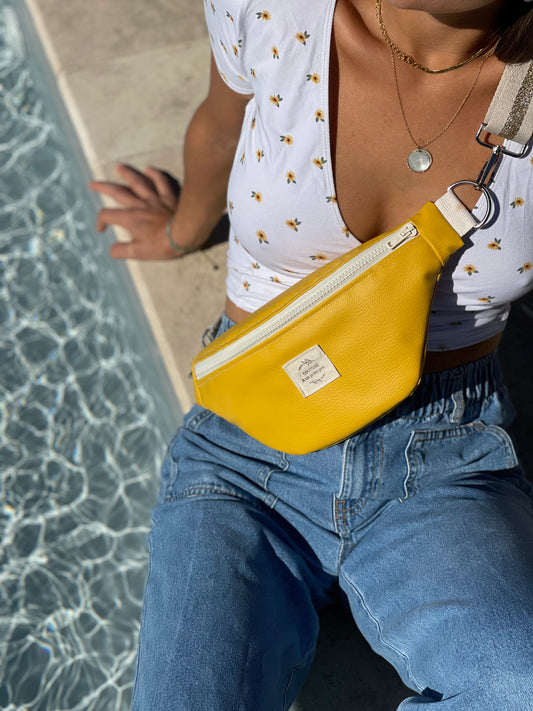 Banane similicuir jaune