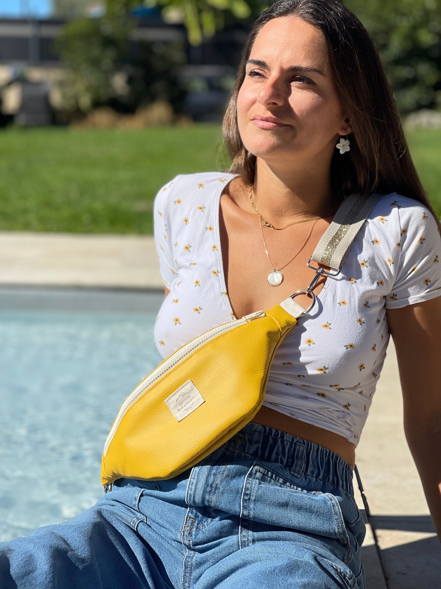 Banane similicuir jaune